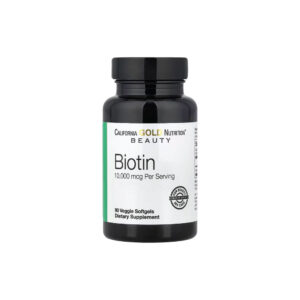 b80d40b2b92d431f8fa1623b4ed7fc34-5ydtfxyeiv.jpg Biotina 10.000mcg 90 Cápsulas Softgel Vegetais - California Gold Nutrition