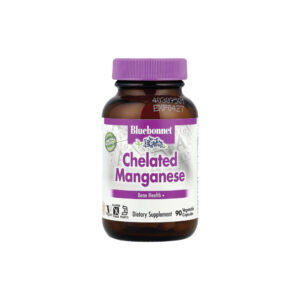 Manganês Quelado Chelated Manganese 10mg 90 Cápsulas - Bluebonnet Nutrition