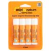 Bálsamo Labial Orgânico Tangerina e Camomila 4 Unidades 4,25 g Cada - Mild By Nature