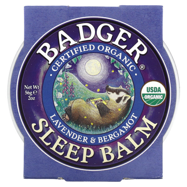 Bálsamo Orgânico Relaxante para o Sono Lavanda e Bergamota 56 g - Badger