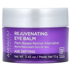 Bálsamo para Área dos Olhos Rejuvenescedor Bakuchiol Alternativa de Retinol 13 g - Andalou Naturals