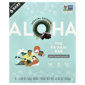 Barra de Proteína Orgânica The Paakai Bar Caixa com 6 Unidades de 56 g - Aloha