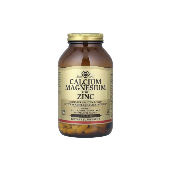 Cálcio, Magnésio e Zinco Calcium Magnesium Zinc 250 Comprimidos - Solgar