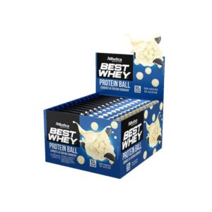 Best Whey Protein Ball Cookies & Cream Crunchy 12 sachês de 50g - Atlhetica