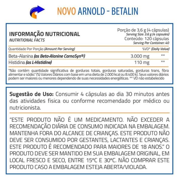 betalin_3g_120_capsulas_arnold_nutrition_tabela-njuang.jpg Betalin 3G (Beta-alanina) 120 Cápsulas - Arnold Nutrition