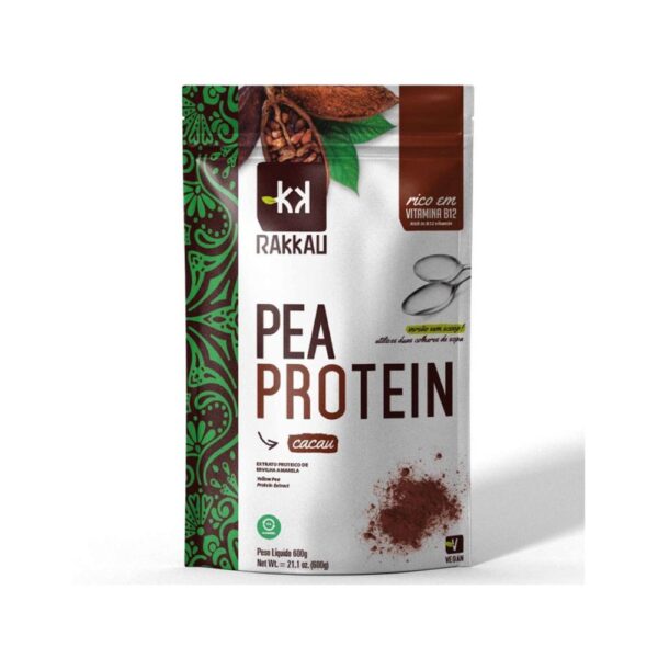 Proteína Vegana Pea Protein em Pouch de 600g - Rakkau Paçoca