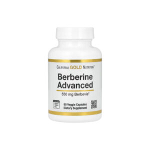 Berberine Advanced Berberina Avançada 550mg 60 Cápsulas Vegetais - California Gold Nutrition