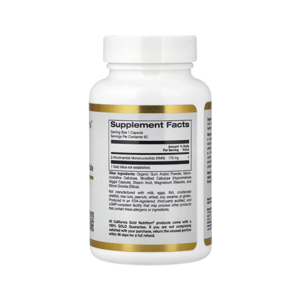 NMN 175 mg - California Gold Nutrition 60 Cápsulas