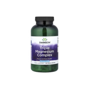 Complexo Triplo de Magnésio 400mg - Swanson 100 Cápsulas