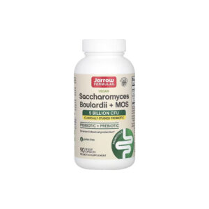 Saccharomyces Boulardii Vegano + MOS 5 Bilhões de UFCs - Jarrow Formulas 180 Cápsulas