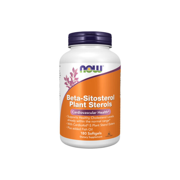 bhli-10b4a9bae7e1c405fc4a6b6b43d3fb4cae59dfe1dac54863e4 Beta-Sitosterol Plant Sterols - Now Foods 180 Cápsulas