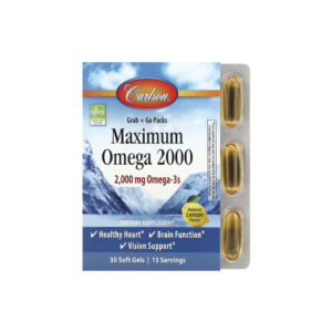 bhli-11d6e9214e1aa2f784c5ab98541227a828a8e2d1e8fea5bdf5 Maximum Ômega 2000mg Limão Natural - Carlson 180 Cápsulas