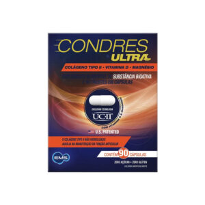 Condres Ultra Colágeno não hidrolisado Tipo II com Vitamina D - EMS 90 cápsulas