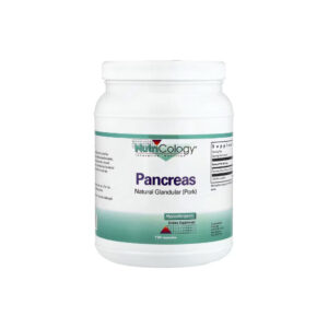 Pâncreas Glandular Natural (Porco) 425mg - Nutricology 60 Cápsulas