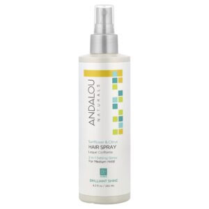 Spray de Fixação Média para Cabelo Girassol e Citrus 242 ml - Andalou Naturals