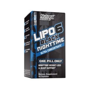 Lipo 6 Black Ultra Concentrado NIGHTTIME (Importado) - NUTREX 60 Cápsulas