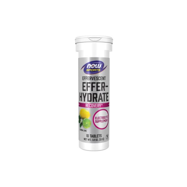 Effer Hydrate Eletrólito Efervescente 10 unidades - Now Foods Tropical Fruit