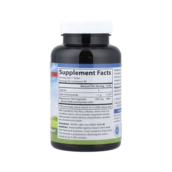Glicinato de Magnésio 200mg - Carlson 90 tabletes