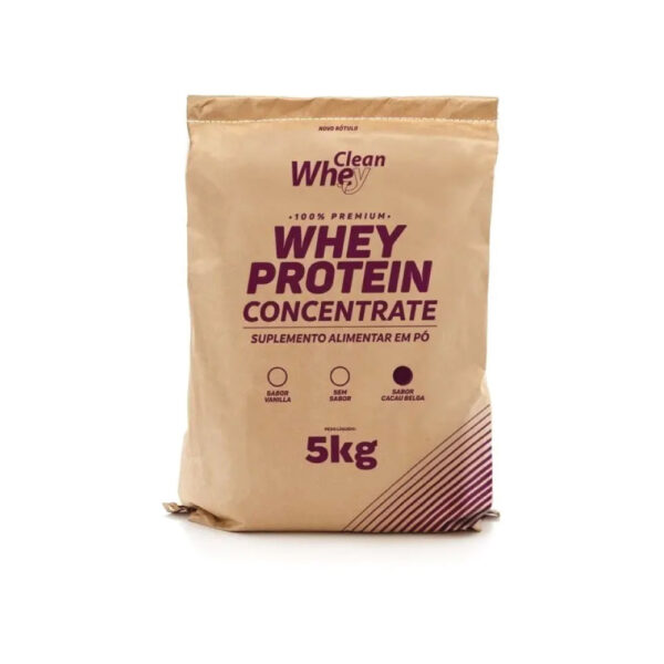 bhli-34849554a324179953671893305a526aecc467160bb679db5e Whey Protein Concentrado 5kg - Clean Whey Sem sabor