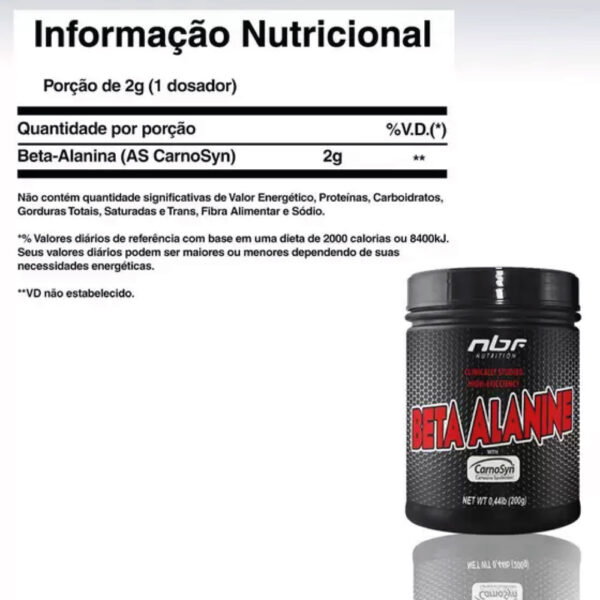 Beta Alanina 200g - NBF Nutrition