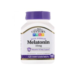 Melatonina 10mg Dissolução Rápida (sublingual) - 21st Century 120 Tabletes