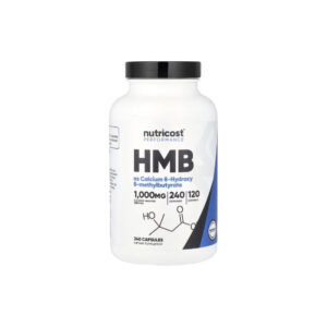 bhli-448b99082081fd838e6c5a7d1426e15a8a36dbe53065703d85 HMB B-Hidroxi-B-Metilbutírico 1000mg 240 Cápsulas - Nutricost 120 Cápsulas