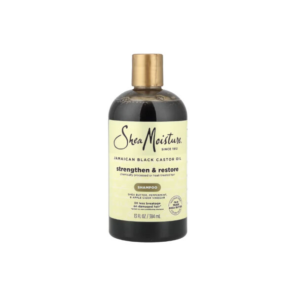 Óleo de Rícino Preto Jamaicano Shampoo para Fortalecimento e Restauração - SheaMoisture 384ml