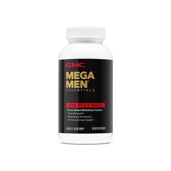 Multivitamínico MEGA MEN Essentials One Daily Multi - GNC 60 Cápsulas