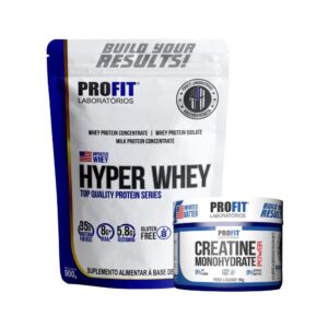 Combo Hyper Whey 900g Refil + Creatina Power 90g - Profit Baunilha