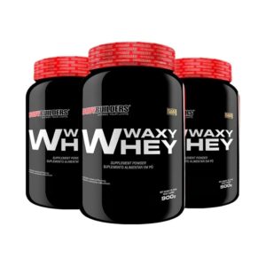 Kit 3x Whey Protein Waxy Whey 900g cada - Bodybuilders Baunilha