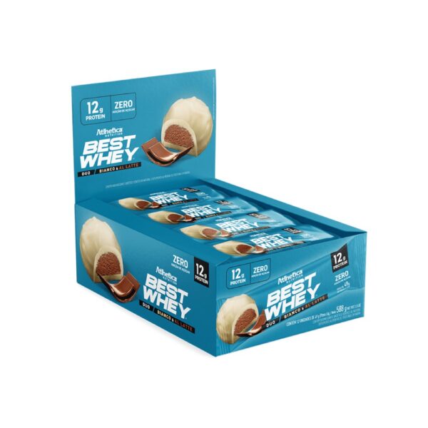 Best Whey Bar 12 unidades de 49g - Atlhetica Cookies & cream