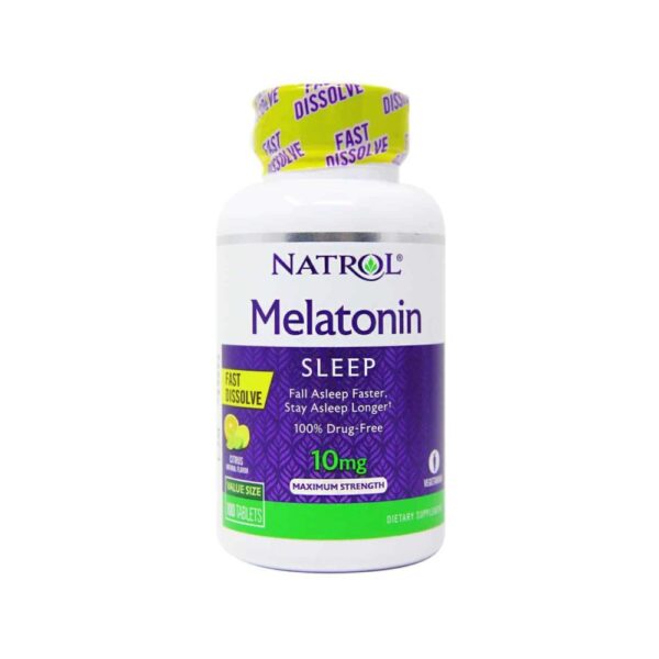 Melatonina 10mg Fast Dissolve (Rápida Dissolução) - Natrol 60 Tabletes