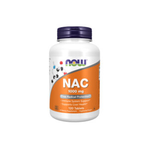 NAC (N-acetil Cisteína) 1000mg - Now Foods 120 Tabletes