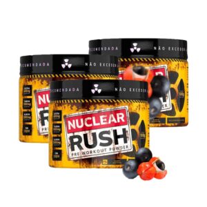 Kit 3x Nuclear Rush 100g cada - BodyAction Guaraná