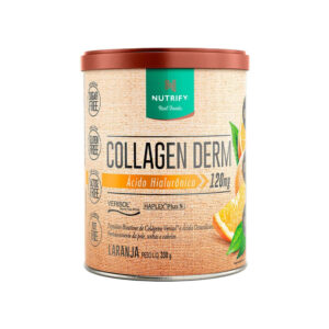 COLLAGEN DERM Ácido Hialurônico em Pó 330g - Nutrify Laranja