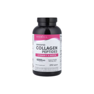 Peptídeos de Colágeno de Gado Criado no Pasto + Vitamina C e Biotina - NeoCell 270 Tabletes