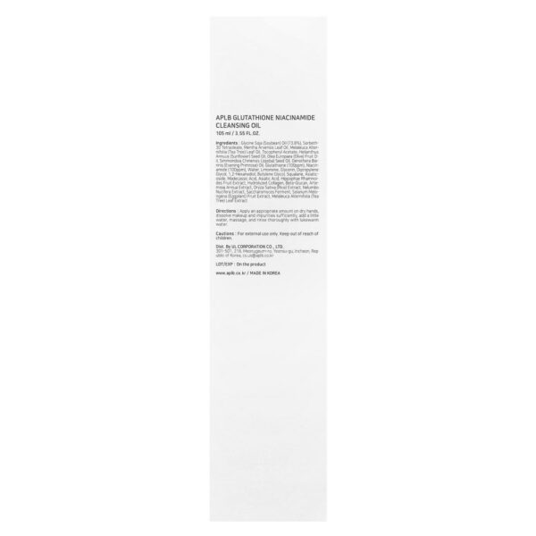 Óleo de Limpeza de Glutationa e Niacinamida 105 ml - APLB