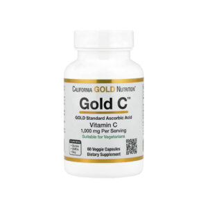 Gold C Vitamina C 1000mg 60 Veg Cápsulas - California Gold Nutrition 240 Cápsulas