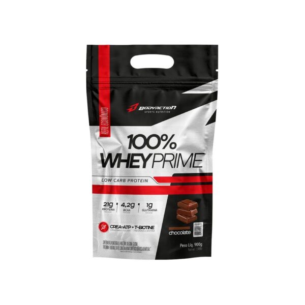 bhli-79fb34f882afdf69a2372898199cd4aa1c42b83c126e6c3253 100% Whey Prime Refil 900g - BodyAction Morango