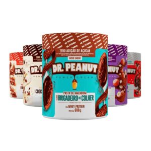 Kit 2x Pasta de Amendoim com Whey 650g cada - Dr Peanut Leite em pó