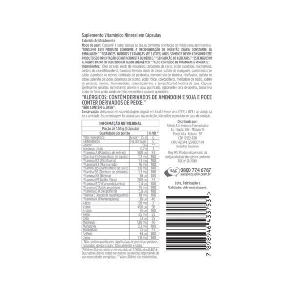 Nutri Homem - Equaliv 60 Cápsulas