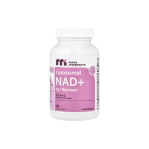 Complexo 12 em 1 NAD+ Lipossomal para Mulheres - Micro Ingredients 180 Cápsulas