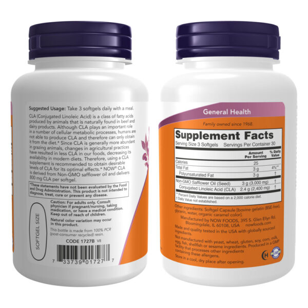 CLA 800mg - Now Foods 90 softgels