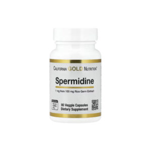 Espermidina Extrato do Germe de Arroz 1 mg - California Gold Nutrition 30 Cápsulas