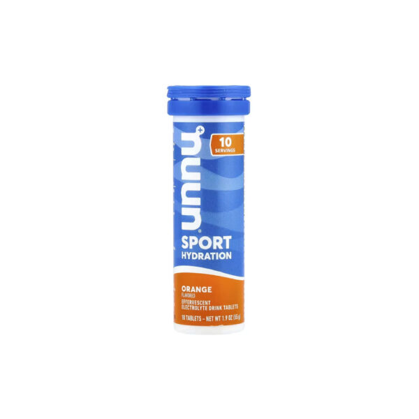 Hidratação Esportiva Comprimidos Efervescentes para Bebida com Eletrólitos 10 Tabletes - Nuun Laranja