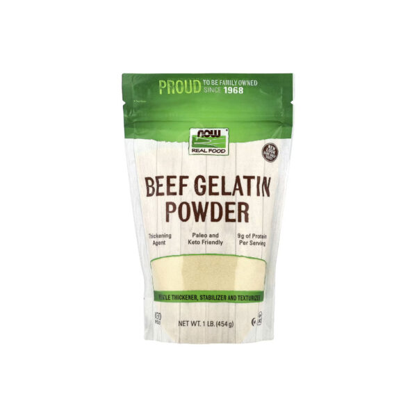 Beef Gelatin Powder Gelatina Bovina em Pó - Now Foods 454g