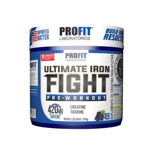Ultimate Iron Fight Pre-Workout - PROFIT Guaraná com açaí 270g