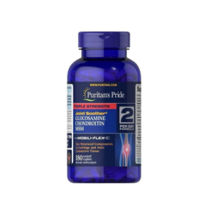 bhli-b7a9d6dab19d66e7357172605f33bb813f629ab462bd134971 Glucosamina e Condroitina com MSM Triple Strength - Puritan´s Pride 180 Tabletes