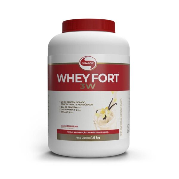Whey Fort 3W - Vitafor Paçoca 900g