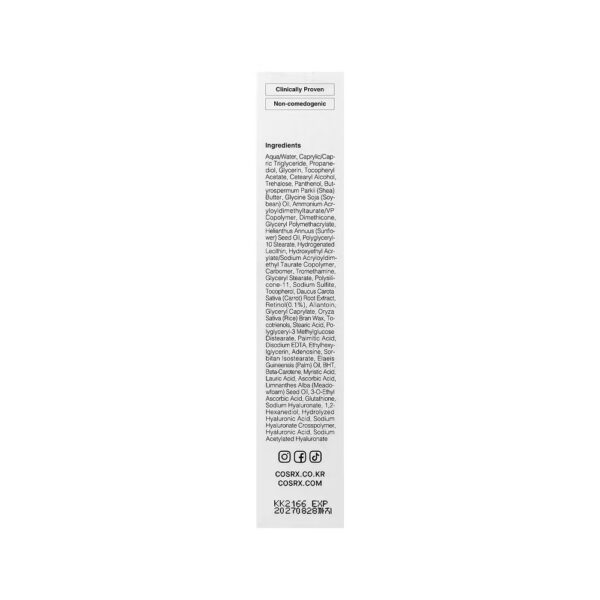 The Retinol 0,1 Cream 20ml - CosRx